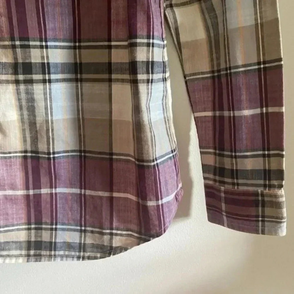 Pendleton Purple Plaid Button Down Shirt - Picture 4 of 12